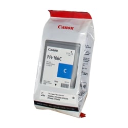 Cartucho de tinta original Canon PFI106 ciano - PFI106C/6622B001 - Canon PFI106C