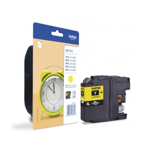 Tinteiro de tinta amarelo de alta capacidade - Brother LC125XLYBP