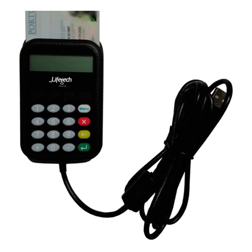 Leitor Cartão Cidadão Chip com Pinpad USB-A 2.0 - Lifetech LTLFCRD008