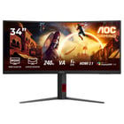 AOC MONITOR VA 34" 21:9 WQHD 1MS 240HZ HDMI DP USB HAS CU34G4Z - AOC CU34G4Z