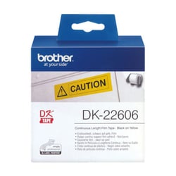 Fita contínua de película plástica (amarela). Largura: 62 mm. Comprimento: 15,24 m - Brother DK22606
