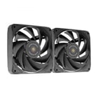 Mars Gaming MF-NCLX2 Kit de Ventiladores PWM - Aspas Hibridas - Rodamientos FDB de Cobre - Pads Antivibracion - Control Preciso de Velocidad - Flujo de Aire 72 CFM - Color Negro - Mars Gaming 295517