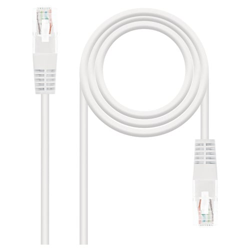 Nanocabo Patch Cord Rede RJ45 Cat.5e UTP AWG24 0,50m - Cor Branca - Nanocable 10.20.0100-W