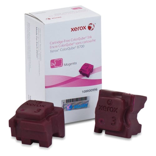 Xerox Tinta Sólida Magenta Genuína ColorQube 8700/8900 (2 Sticks, rendimento 4.200 páginas) - Xerox 108R00996