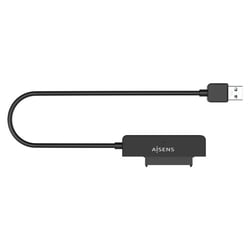 Adaptador Aisens ASE-25A03B SATA para USB-A USB 3.0/USB3.1 Gen1 para unidades de disco rígido de 2,5" - Preto - Aisens 236367