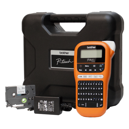 Brother PTE110VPYP1, QWERTY, TZe, 180 x 180 DPI, 20 mm/seg, AAA, Alcalino - Brother PTE110VP