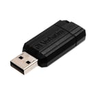 Pen Drive 32GB USB 2.0 VERBATIM PINSTRIPE Preto - Verbatim VER49064