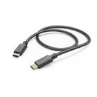 Cabo HAMA 3A, USB Type-C - USB Type-C, 1.0 m, preto - 201589 - Hama 00201589