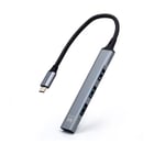EWENT HUB USB-C 3x USB + 1x USB 3.0 SLIM SILVER - Ewent EW1145