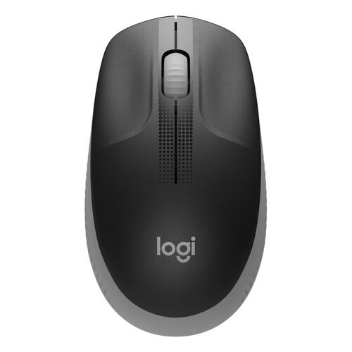Logitech M190 Full Size Wireless USB 1000dpi Mouse - 3 botões - Tamanho grande - Uso ambidestro - Preto/Vermelho - Logitech 910-005906