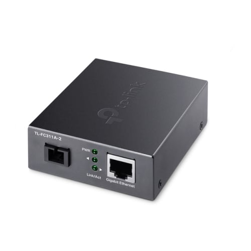 TP-LINK 10/100/1000 MBPS RJ45 TO 1000 MBPS SINGLE-MODE SC WDM BI-DIREC FIB CONV - TP-Link TL-FC311A-2
