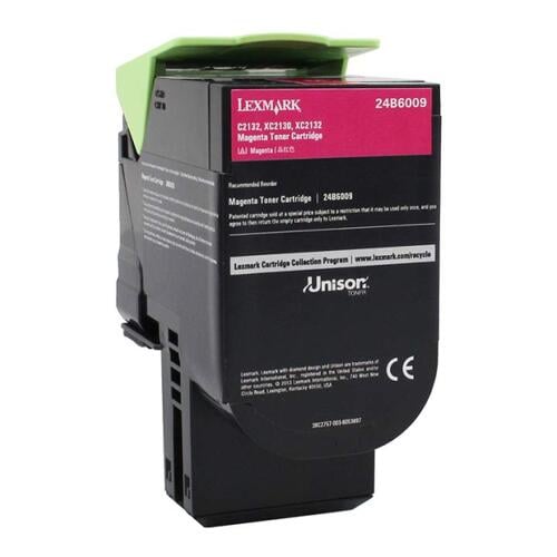 Lexmark C2132/XC2130/XC2132 Magenta Toner Original - 24B6009 - Lexmark 24B6009