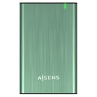 Caixa para unidade de disco rígido externa Aisens 2,5? SATA I, II e III 9,5 mm para USB 3.0/USB 3.1 GEN1 - Verde primavera - Aisens ASE-2525SGN