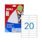Etiquetas 021x074,6mm 15Fls A5 Apli 300un - APLI APL1868