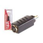 Adaptador S-VHS 4P mini-DIN Fêmea para RCA Macho Ouro - Velleman VELAVW139