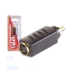 Adaptador S-VHS 4P mini-DIN Fêmea para RCA Macho Ouro - Velleman VELAVW139