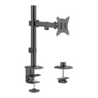 Suporte de mesa Equip com apoio e braço articulado para monitor 17"-32" - Ajustável em altura, rotação e inclinação - Gestão de cabos - Peso máximo 9kg - VESA 100x100mm - Equip 650156