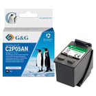 Cartucho de tinta preto remanufaturado G&G HP 62XL - substitui C2P04AE/C2P05AE - HP GG-62XLBK