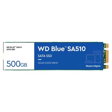 SSD M.2 2280 SATA WD 500GB Blue SA510 - Western Digital WDS500G3B0B