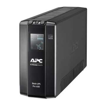APC BACK UPS PRO BR 650VA, 6 OUTLETS, AVR, LCD INTERFACE - APC BR650MI
