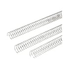 Argolas Espiral Metálicas Passo 5:1 48mm Prata 25un - Neutral 1713571