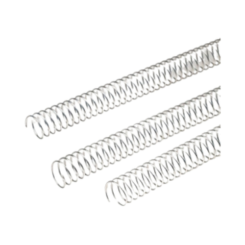 Argolas Espiral Metálicas Passo 5:1 48mm Prata 25un - Neutral 1713571