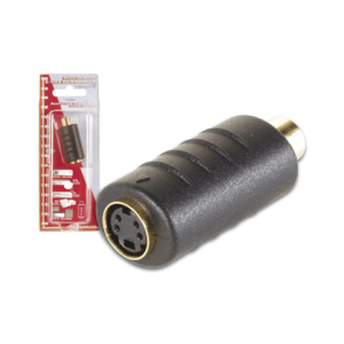 Adaptador S-VHS 4P mini-DIN Fêmea para RCA Fêmea Ouro - Velleman VELAVW138