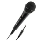 Microfone NGS Singer Fire - Botão On/Off - Ficha de 6,3 mm - Cabo de 3 m - Corta preta - NGS SINGERFIRE