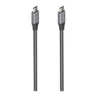 Aisens USB 3.2 Gen2x2 Alumínio 20Gbps 8K@30Hz 5A 100W E-Mark - Tipo USB-C/M-USB-C/M - 3,0m - Cor Cinzento - Aisens 294242