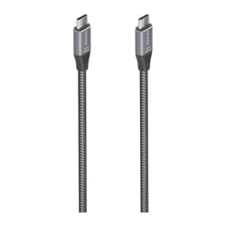 Aisens USB 3.2 Gen2x2 Alumínio 20Gbps 8K@30Hz 5A 100W E-Mark - Tipo USB-C/M-USB-C/M - 3,0m - Cor Cinzento - Aisens 294242