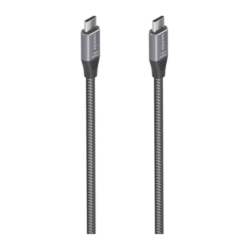 Aisens USB 3.2 Gen2x2 Alumínio 20Gbps 8K@30Hz 5A 100W E-Mark - Tipo USB-C/M-USB-C/M - 3,0m - Cor Cinzento - Aisens 294242