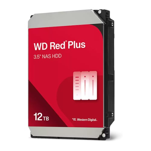 Disco rígido WD de 3,5" com 12 TB, SATA, 512 MB, 7200 RPM, Red Plus NAS - Western Digital WD120EFGX