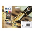 Pacote de 4 cartuchos de tinta originais Epson T1636 - C13T16364012 - Epson C13T16364012