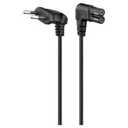 Cabo Alimentação Euro para IEC C7 90º Preto 1,80m - Ewent EC1917