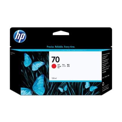 HP Tinteiro DesignJet 70 Vermelho de 130 ml - C9456A