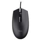 Rato USB Trust Basi 1200dpi - 3 botões - Uso ambidestro - Cabo de 1,60 m - Preto - Trust 24271