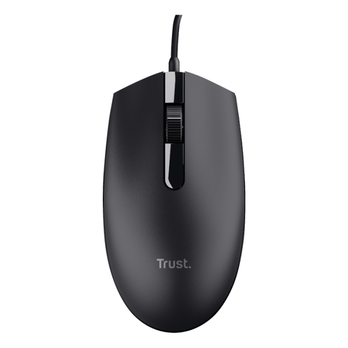 Rato USB Trust Basi 1200dpi - 3 botões - Uso ambidestro - Cabo de 1,60 m - Preto - Trust 24271