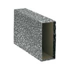 Dohe Archiclas Quarter Format File Box Cover Landscape - Tamanho 288x215x82mm - Cartão forrado com papel impresso - Cor cinzento marmoreado - Dohe DO09134
