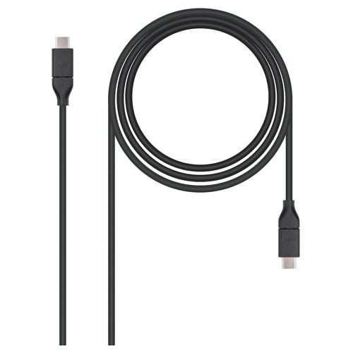Cabo nanocabo USB-C 3.1 Gen 2 10 Gbps macho para USB-C macho 1 m - Nanocable 10.01.4101