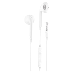 TechOneTech Ear Tech Altifalantes intra-aurais - Microfone incorporado - Mini jack de 3,5 mm - Assistente de voz - Cabo de 1,20 m - TechOneTech TEC1001