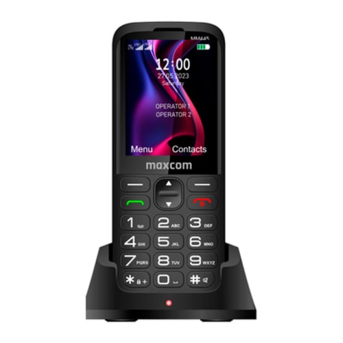 Maxcom MM445 Telemóvel 4G Dual SIM 2,7 polegadas com botão SOS + Ice, USB-C e câmara, preto - Maxcom MM445 4G