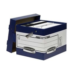 Fellowes Bankers Box Ergonomic Ergo Box File Box com pegas ergonómicas - Montagem automática Fastfold - Cartão reciclado com certificação FSC - Fellowes 0038801