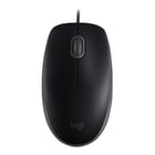 Logitech B110 Silent USB Mouse 1000dpi - 3 botões - Silencioso - Uso ambidestro - Cabo de 1,80 m - Preto - Logitech 910-005508