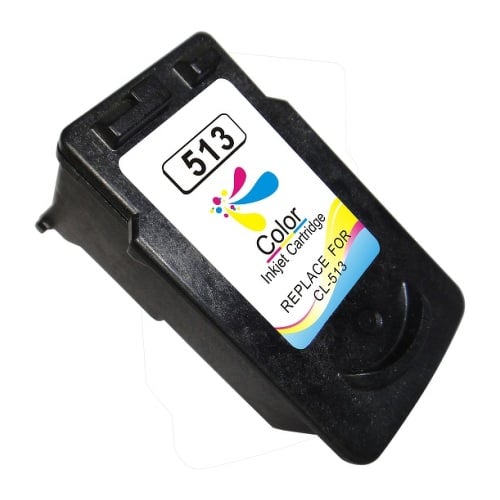 Cartucho de tinta colorida remanufaturado Canon CL513/CL511 - Mostra o nível de tinta - Substitui 2971B001/2972B001 - Canon CI-CL513