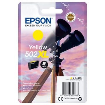 Epson 502XL tinteiro 1 unidade(s) Original Rendimento alto (XL) Amarelo - Epson C13T02W44010