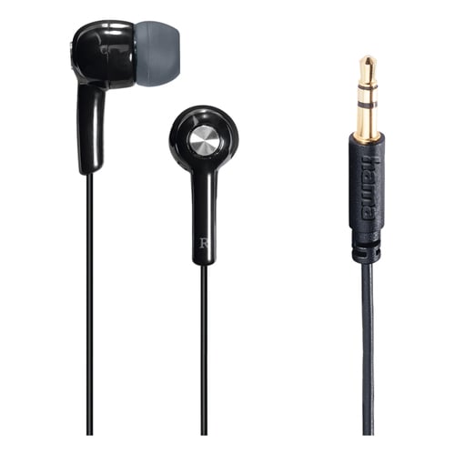 Auriculares In-Ear Jack 3.5mm Gloss Preto - Hama HAM184131