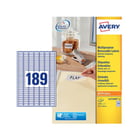 Etiquetas Removíveis 025,4x010mm Avery 25 Folhas 4725un - Avery AVEL4731REV-25