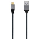 Cabo de alumínio Aisens USB 3.1 GEN2 10GBPS 3A - TIPOUSB-C/M-A/M - 0,5M - Cor cinza - Aisens A107-0630