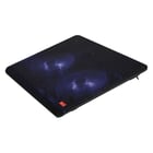 Base de arrefecimento para computadores portáteis NGS Jetstand para computadores portáteis até 15,6" - Iluminação LED azul - 1x USB - 2 ventoinhas silenciosas - 2 níveis de altura - NGS 119792