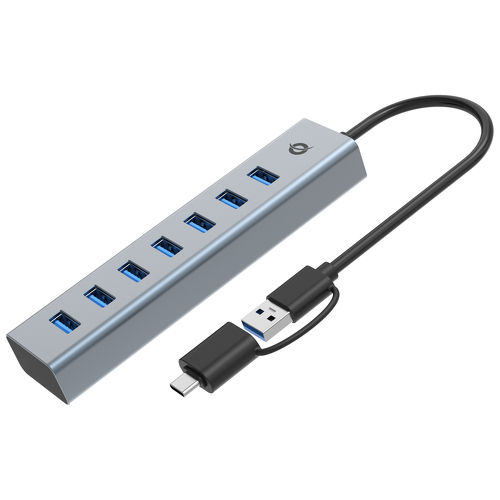 CONCEPTRONIC HUB USB E USB-C 7xUSB 3.0 - Conceptronic HUBBIES21G
